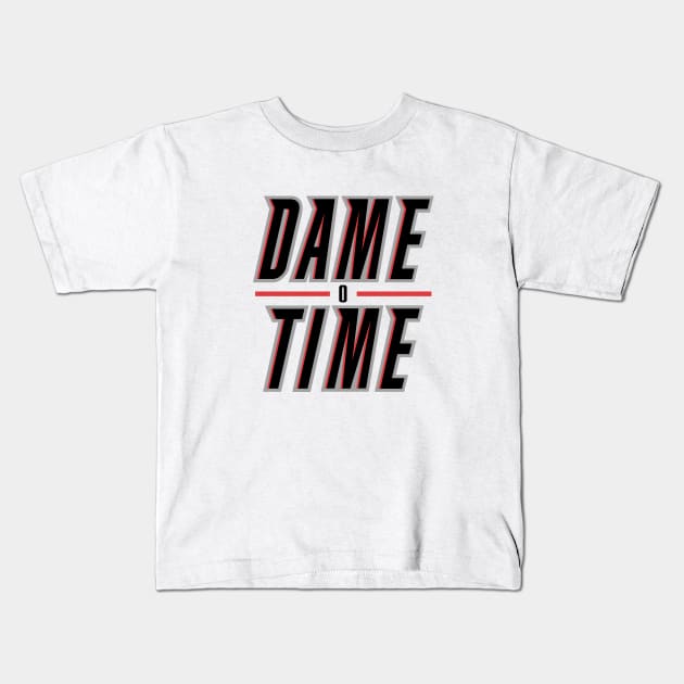 Dame Time 2 - White Kids T-Shirt by KFig21